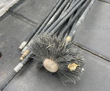 Chimney sweeping rods