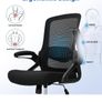Office Chair Ergonomic Desk Chair, With Adjustable Armrests and Lumbar Support, Height Adjustable, Mesh Computer Chair for Home/Office, Black Image 4