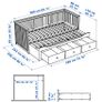 IKEA HEMNES Day-bed frame with z mattresses with 2 mattresses Image 3