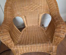 free toddler child wicker armchair