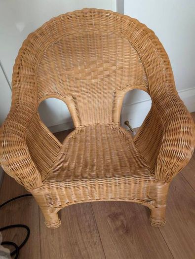 free toddler child wicker armchair
