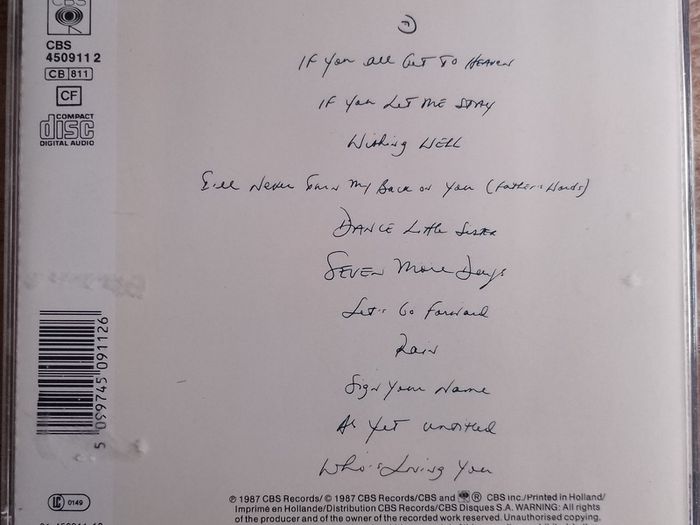 Terence Trent D'Arby - Introducing The Hardline CD (1987) Original Release Funk Soul Pop EX+