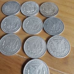 10 x Morgan Silver Dollars