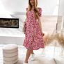 Multicolored floral dress Image 3