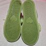 Colourful Canvas Trainers  Green / Pink  Distressed Style Image 3