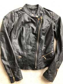 Ladies leather jacket size small (6)