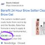 Benefit 24 Hour Brow Setter Clear Brow Gel.  RRP 25e Image 6