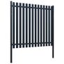 Fence Panel Anthracite 174.5x150 cm Powder-coated Steel Image 2