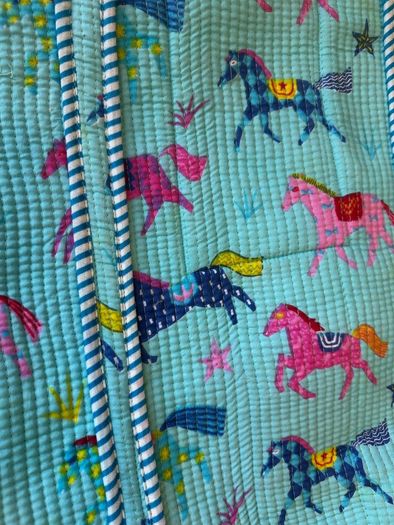 Brand New Hand block printed Cotton Quilt Bag