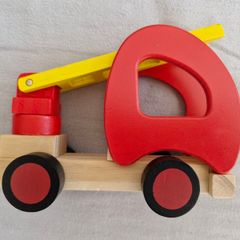 wooden fire truck