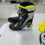 Alpinestars S-MX Plus Motorcycle Boots 2015 black/white/yellow Image 2