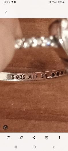 pandora sterling  silver hearts ring for sale