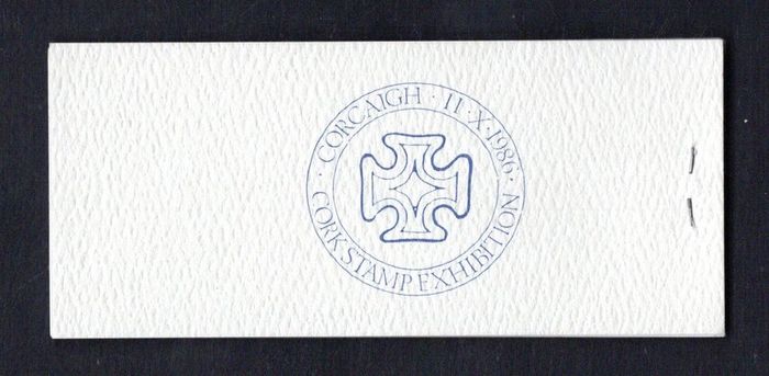 1986 Ireland Cork Philatelic Exhibition Booklet . Contains 2 X 24p Mulready Commemorative Stamps No 51