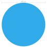 Floating Round PE Solar Pool Film 455 cm Blue Image 3