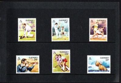 1986 Guernsey Sport in Guernsey Commemorative Stamps Presentation Pack
