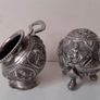 Indian Salt & Pepper Silver Condiments Image 2