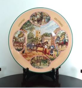 Royal Doulton Plate The Village Butcher Stephen Cummins, Country Deliveries Collection, Bone China Collectible, Wall Decor, Limited Edition