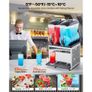 Commercial Frozen Drink Maker, 15Lx2 Double Tank Slushy Machine, 120 Cups Stainless Steel Margarita Smoothie Frozen Drink Machine Image 6