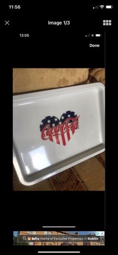 Coca Cola Metal Tray