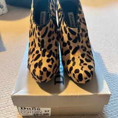 Dune Leopard Ankle Boots