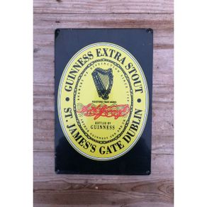 Guinness - Small - Label - Yellow Black