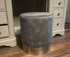 Velvet Ottoman