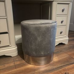 Velvet Ottoman