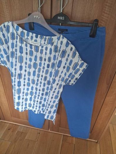 Beautiful Summer Set Tommy Hilfiger Ble Trousers & Carolyn donnelly Cotton Top Size 10
