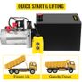 Car Jack Hydraulic Pump 12V DC Single Acting 10 Quart Dump Trailer Power Unit Remote Control Crane Truck Car Lift Motor Image 6