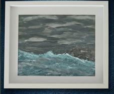 Fine art abstract painting (Fanore beach)
