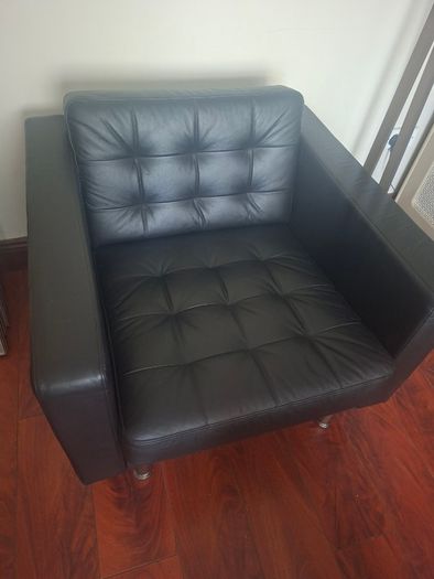 Pair of Leather Armchairs