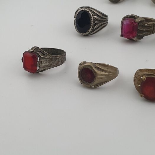 Old World Jewellery Collection 15 Mixed Brass Statement Rings