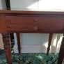 Vintage Early 1900s Dark Wood Hall Table Project Image 4