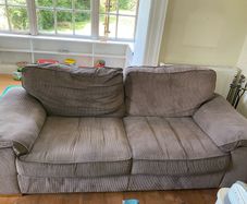 Brown cord sofa/sofas