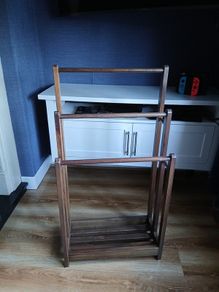 Dark Wooden towel rack bought off amazon