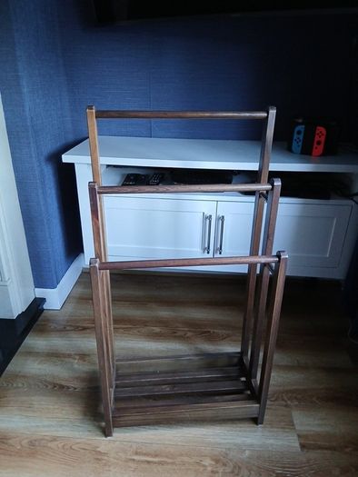 Dark Wooden towel rack bought off amazon