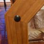 Large pine mirror decorated with black studs Image 5