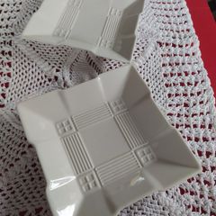 2 Belleek sweetmeat dishes