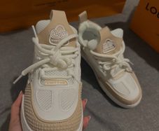 LV Trainer Sneakers  Beige & White  EUR 38