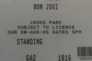 Bon jovi  Croke park Sunday