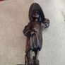 Genesis Sculpture Of A Small Girl Dressing Up With Her Moms Clothes Image 5