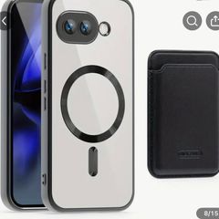 Google pixel 9a clear magnetic case with mag wallet