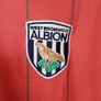 West Bromwich Albion Football Shirt, 09/10. Long Sleeve. Vintage 2009-10. Size M Medium. genuine Umbro WBA away Jersey Red stripe football shirt top baggies premiership. Image 2