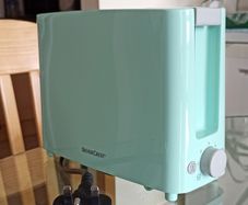 Mint green Silvercrest toaster for one slice