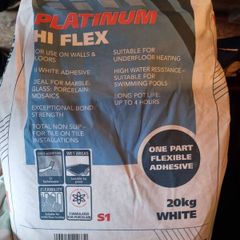 Evo-Stik Platinum Tile Adhesive Slow-Set Hi-Flex White 20kg