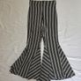 Beaufille Black And White Striped 70's Style Bell Bottom Trousers RRP 250E Image 3