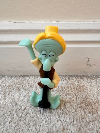 Burger King Squidward Toy SpongeBob Search For SquarePants Movie 2025 approx. 10 cm. Used Please see photos