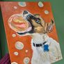 A bubbly Jack Russell - oil painting Image 2