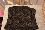 Coast brown and black Bodice