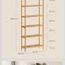 2 Bamboo shelving units - 6 Tier perfect condition Image 4